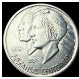 1936-S Arkansas Centennial Silver Half Dollar UNCI