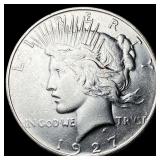 1927 Silver Peace Dollar CLOSELY UNCIRCULATED