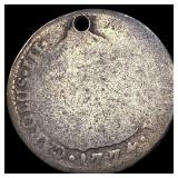 1774 Bolivia Silver 1 Reale Holed LIGHTLY CIRCULAT