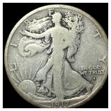 1917-S Silver Walking Liberty Half Dollar NICELY C