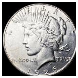 1926-S Silver Peace Dollar CHOICE AU