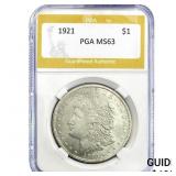 1921 Morgan Silver Dollar PGA MS63