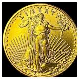 2015 1/10 oz Gold American Eagle $5 GEM BU