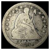 1861 Seated Liberty Quarter HIGH GRADE