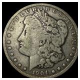 1904 Silver Morgan Dollar CLOSELY UNCIRCULATED