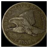 1857 Copper-Nickel Flying Eagle Cent LIGHTLY CIRCU