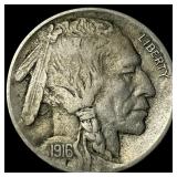 1916-D Buffalo Nickel NEARLY UNCIRCULATED