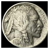 1914-D Buffalo Nickel LIGHTLY CIRCULATED