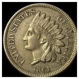 1861 Indian Head Cent CLOSELY UNCIRCULATED