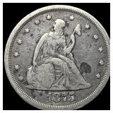 1875-S Silver Twenty Cents LIGHTLY CIRCULATED