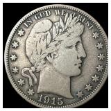1915 Barber Half Dollar LIGHTLY CIRCULATED