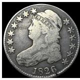 1826 Capped Bust Half Dollar LIGHTLY CIRCULATED