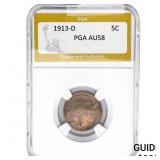 1913-D Buffalo Nickel PGA AU58
