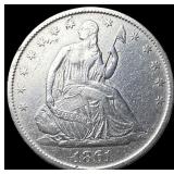 1861-O Silver Half Dollar CLOSELY UNCIRCULATED