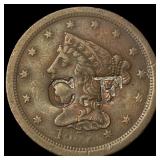 1851 Braided Hair Half Cent HIGH GRADE