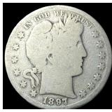 1897 Barber Half Dollar NICELY CIRCULATED