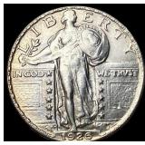 1926-D Silver Standing Liberty Quarter CHOICE AU