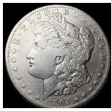 1904-S Silver Morgan Dollar NEARLY UNCIRCULATED