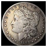 1892-S Silver Morgan Dollar NEARLY UNCIRCULATED