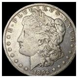 1892-O Silver Morgan Dollar NEARLY UNCIRCULATED