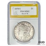 1879-S Morgan Silver Dollar PGA MS62 Rev 78
