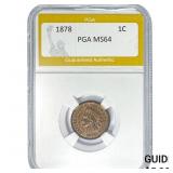 1878 Indian Head Cent PGA MS64