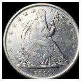 1840-O Silver Half Dollar CLOSELY UNCIRCULATED