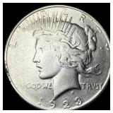 1923 Silver Peace Dollar NEARLY UNCIRCULATED