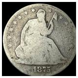 1875 Seated Liberty Half Dollar HIGH GRADE