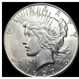 1927 Silver Peace Dollar UNCIRCULATED