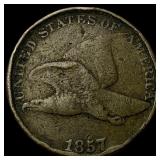 1857 Flying Eagle Cent LIGHTLY CIRCULATED