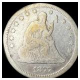 1877-S Silver Seated Liberty Quarter NICELY CIRCUL