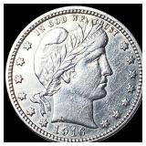1916-D Silver Barber Quarter CLOSELY  UNCIRCULATE