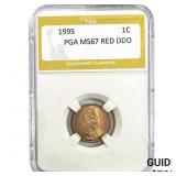 1995 Lincoln Memorial Cent PGA MS67 RED DDO
