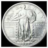 1917-D FH Type 1 Standing Liberty Quarter CHOICE A