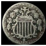 1872 Shield Nickel LIGHTLY CIRCULATED