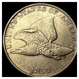 1857 Copper-Nickel Flying Eagle Cent UNCIRCULATED