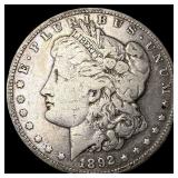 1892-O Silver Morgan Dollar ABOUT UNCIRCULATED
