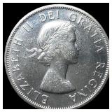 1957 Canada Silver 50 Cents CHOICE BU