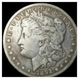 1892-CC Silver Morgan Dollar LIGHTLY  CIRCULATED