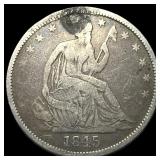1845 Seated Liberty Half Dollar LIGHTLY CIRCULATED