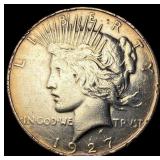 1927-D Silver Peace Dollar NEARLY UNCIRCULATED