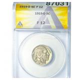 1919-D Buffalo Nickel ANACS F12