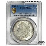 1921-D Morgan Silver Dollar PCGS MS64