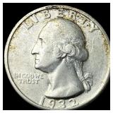1932-S Silver Washington Quarter NEARLY UNCIRCULAT