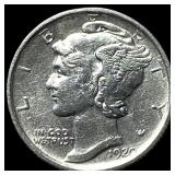 1920 Mercury Dime CHOICE AU