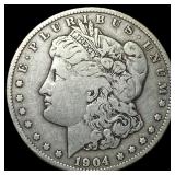 1904-S Silver Morgan Dollar LIGHTLY CIRCULATED