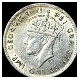 1943-C Newfoundland Silver 5 Cents  UNCIRCULATED