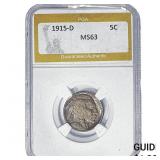 1915-D Buffalo Nickel PGA MS63