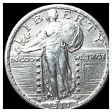 1917-S Type 2 Silver Standing Liberty Quarter  UN